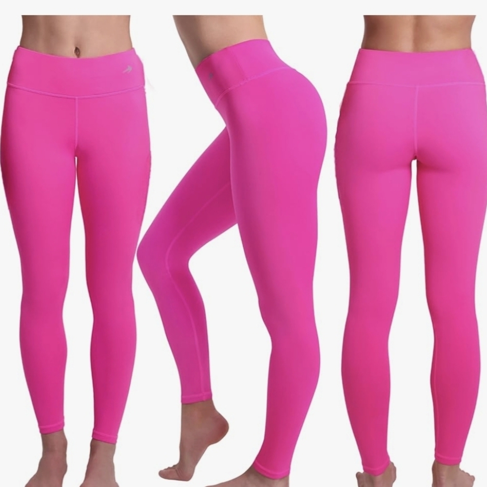CompressionZ Pink High Waisted Leggings (S) New
